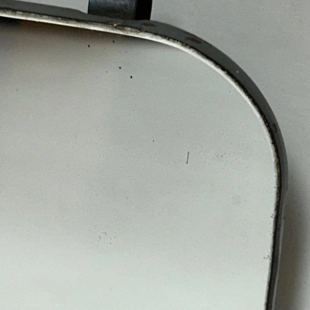 Vintage Oldsmobile Sun Visor Vanity Mirror Metal Backed Automotive Accessory 8x4